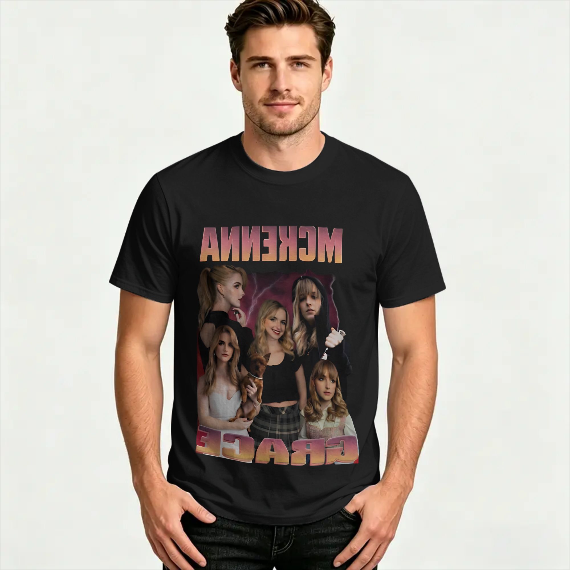 Mckenna Grace Cotton T-Shirt F - Summer Clothing Wholesale recension och pris