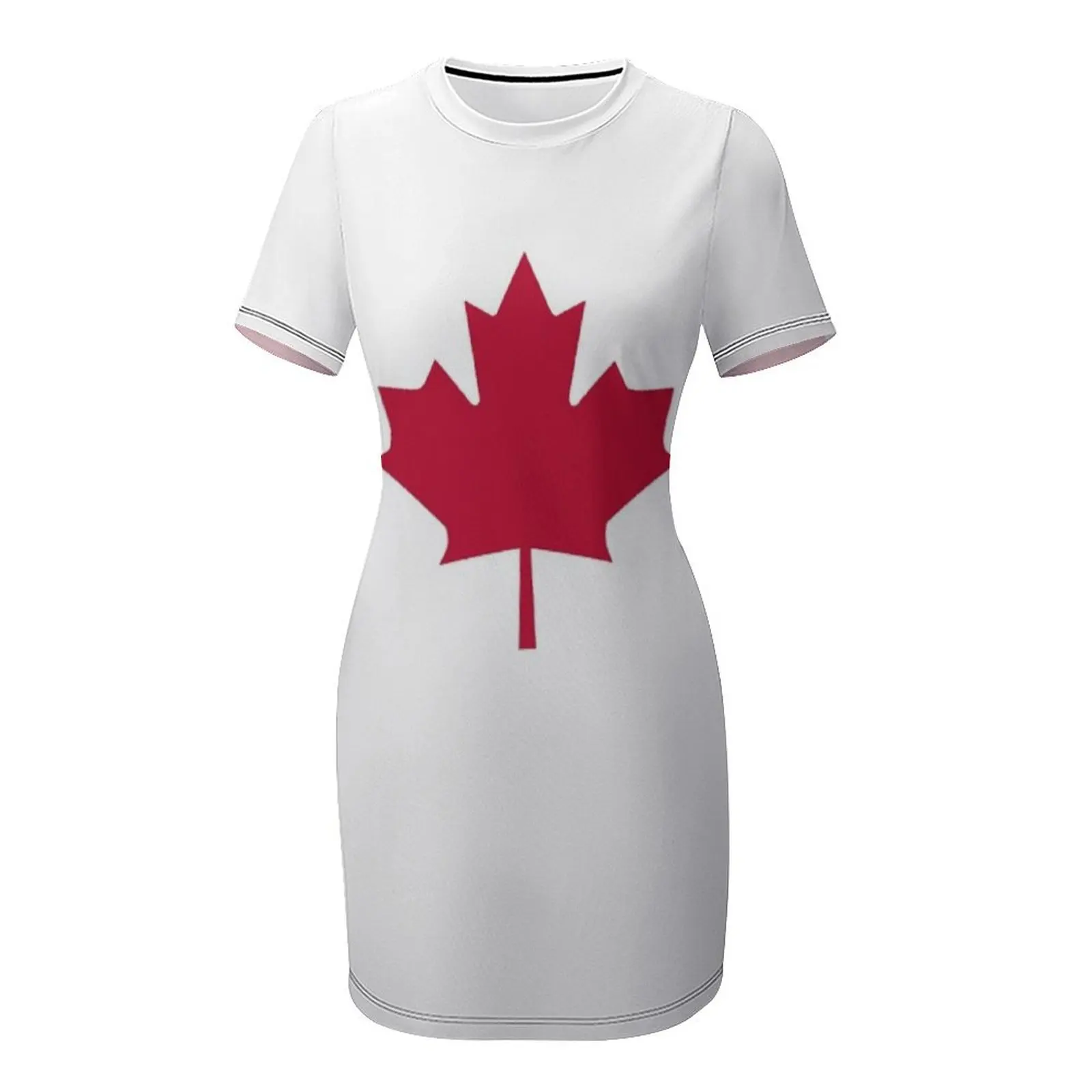 Flag of Canada Short-Sleeved D - Summer Clothing Women Canada recension och pris