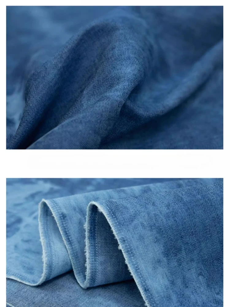 Washed Tied Denim Cloth Pure C - Summer Clothing Wholesale recension och pris