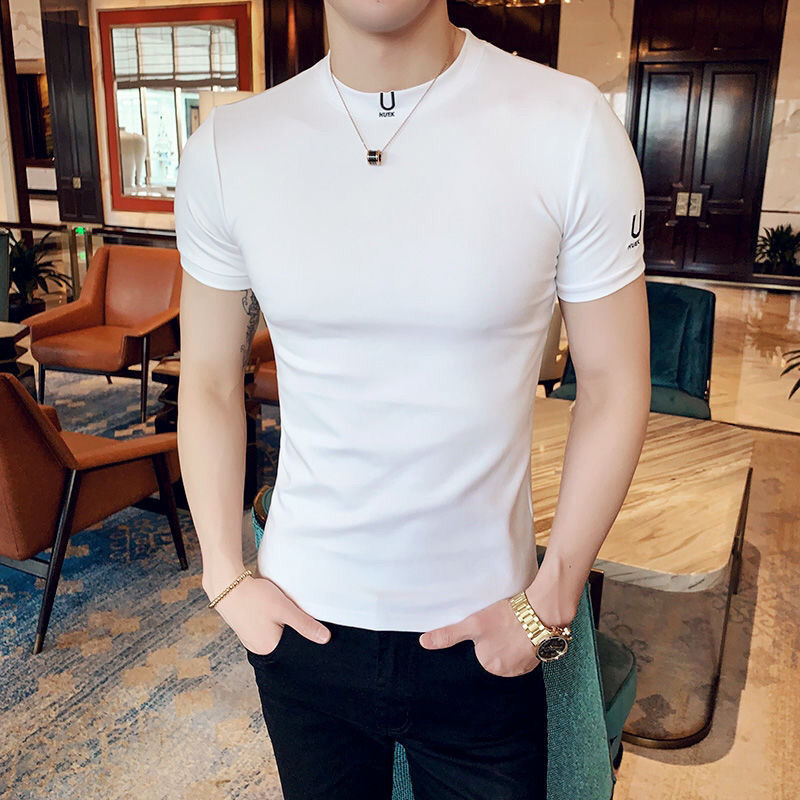 Black T Shirt for Men Plain Cl - Summer Clothing Wholesale recension och pris