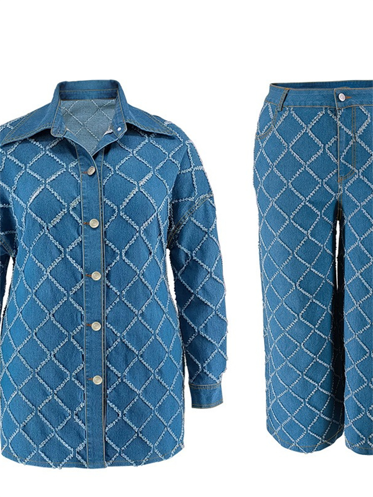 Wmstar Plus Size Denim Two Pie - Summer Clothing Wholesale recension och pris