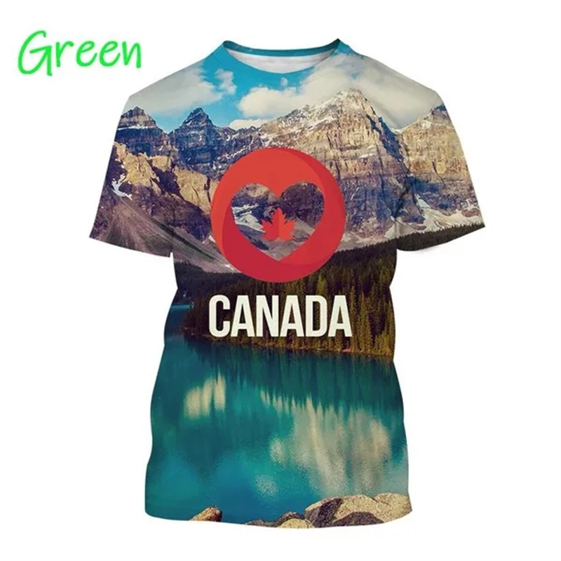 I Love Canada Flag Graphic T S - Summer Clothing Women Canada recension och pris