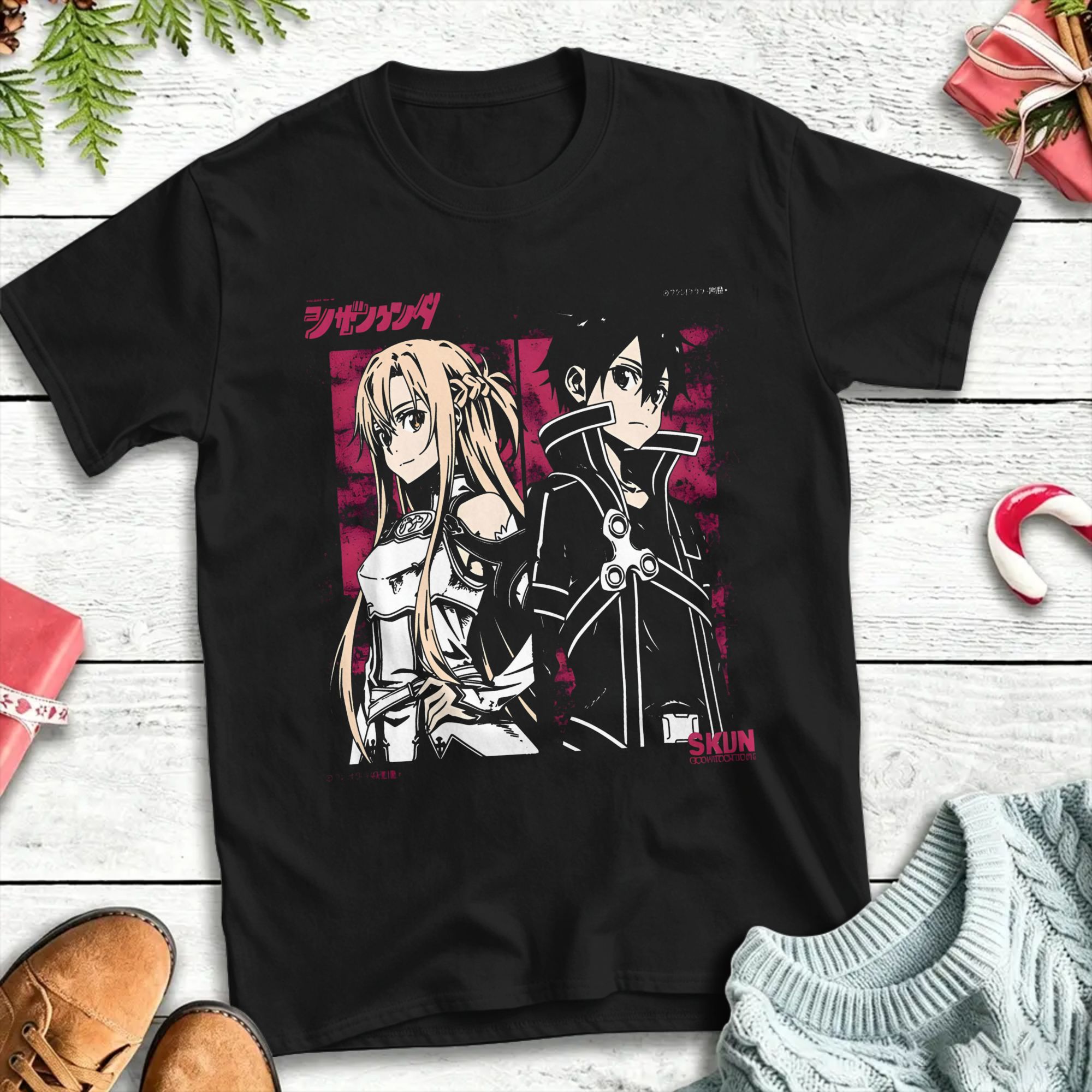 kirito and asuna Cotton T-Shir - Summer Clothing Wholesale recension och pris